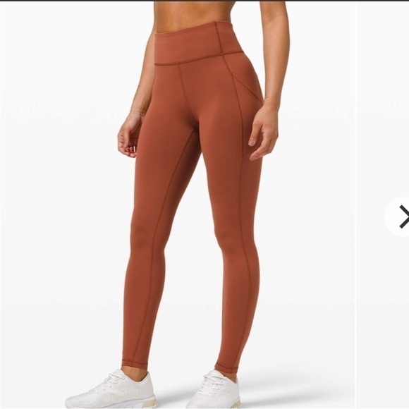Lululemon Invigorate High-Rise Tight 28" Dark Terracotta size 2 - Picture 2 of 10